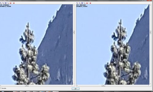 Screenshot of close-up image comparison